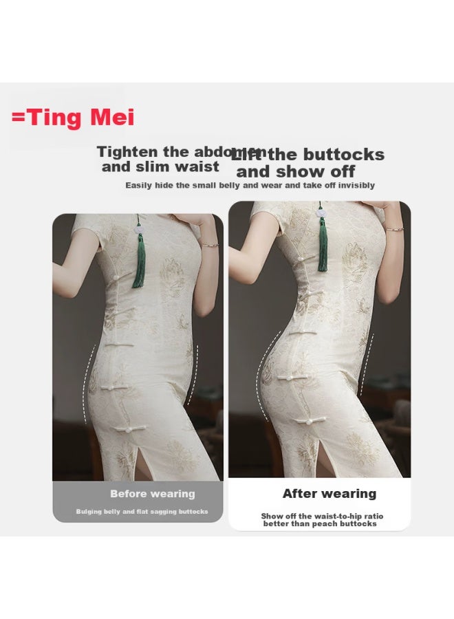 Gracewell High Waist Tummy Control Lifting Panties Women's Light Shaping Cotton Antibacterial Postpartum Waist Cincher Seamless Summer Thin - Image 3