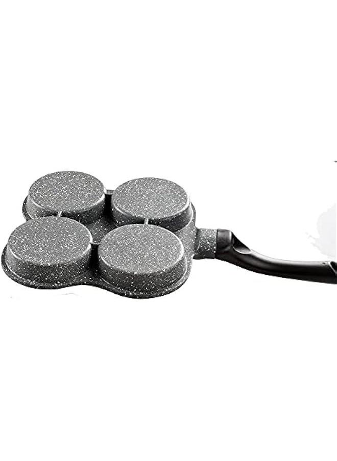 Beauenty - Rustless Egg Frying Pan | 4-Cup Nonstick Easy Clean Egg Cooker Omelet Pan For Breakfast Swedish Pancake, Plett, Crepe Pan Gas Stove and Other Stoves Cookware - Image 1