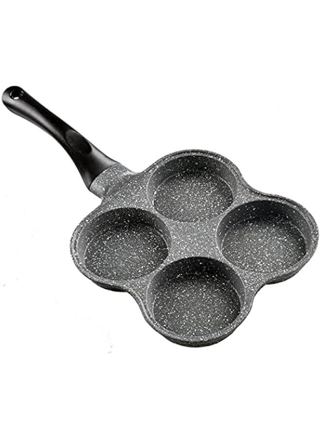Beauenty - Rustless Egg Frying Pan | 4-Cup Nonstick Easy Clean Egg Cooker Omelet Pan For Breakfast Swedish Pancake, Plett, Crepe Pan Gas Stove and Other Stoves Cookware - Image 1
