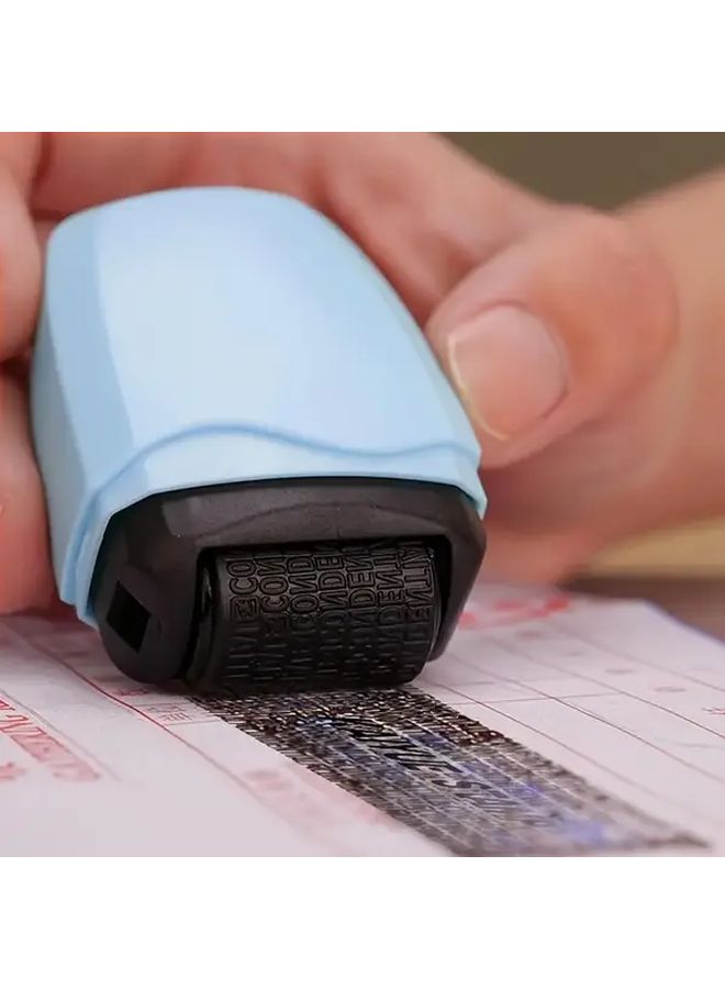 1pc Pink Privacy Protection Garbled Code Seal Plastic File Protection Roller For Express Delivery Prevents File Leakage And Identity Recognition - Image 2