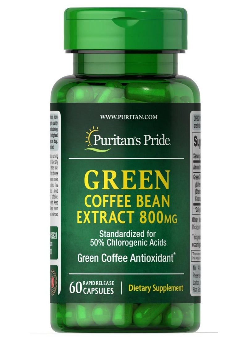 Puritan's Pride Green Coffee Beans Help Burn Fat And Stimulate The Digestive System. - Image 1