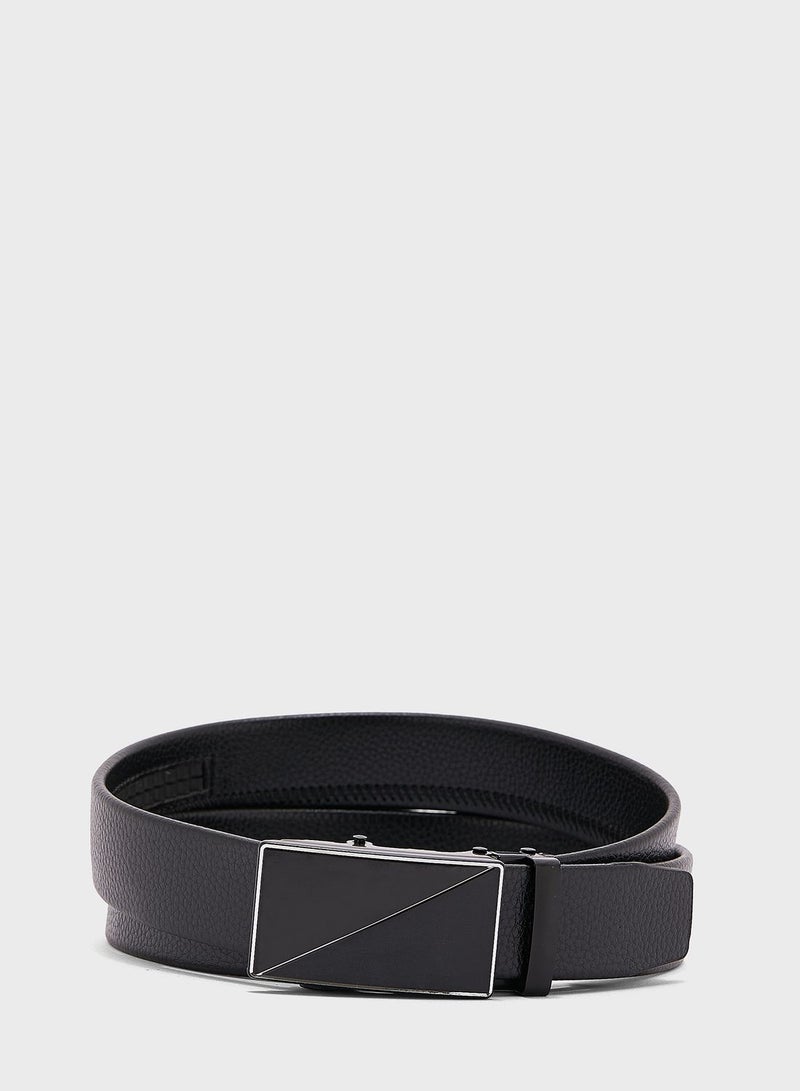 Robert Wood Faux  Leather Free Size Formal Belt - Image 2