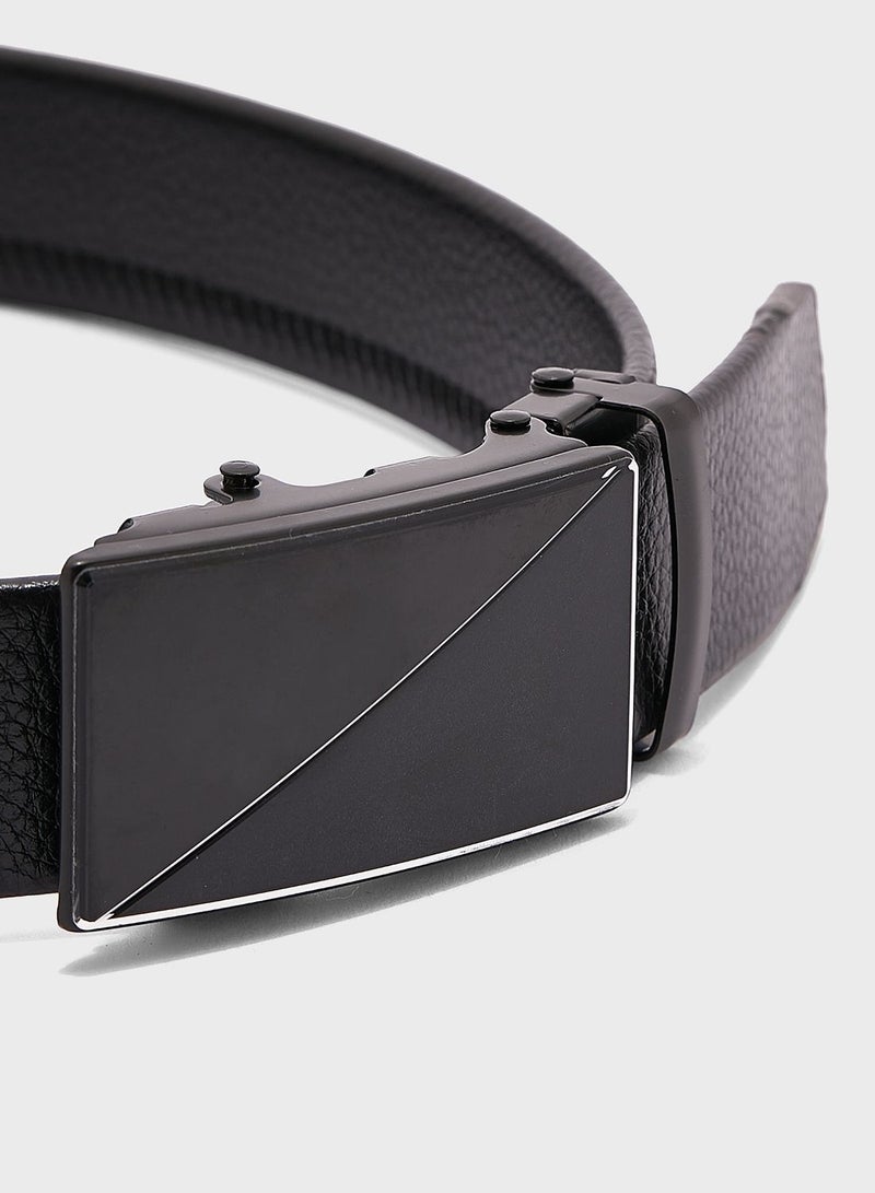 Robert Wood Faux  Leather Free Size Formal Belt - Image 3
