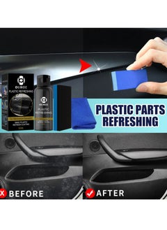 OUHOE Car Plastic Parts Refurbish Agent, Quick Car Plastic Restorer Cream, Plastic Revitalizing Coating Agent,  Automotive Plastic Retreading Agent For Car Interior Cleaning, (OUHOE Set B 30ml)  - Image 4