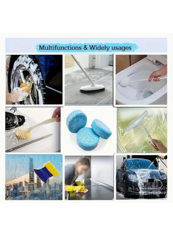 50 Pieces Windshield Washer Tablets Windshield Wiper Fluid Concentrated Glass Water Clean Tablets Solid Effervescent Window Washer Fluid - Image 5