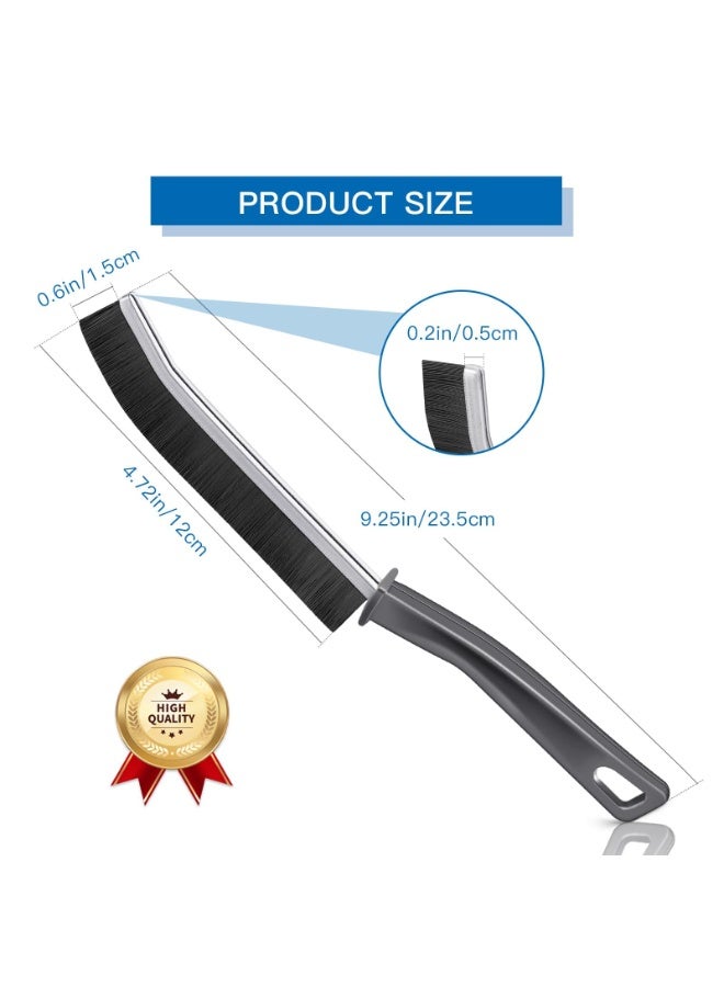 SKYBD Crevice Cleaning Brush, 2024 Multifunctional Gap Cleaning Brush Tool, Bathroom Gap Brush, Grout Cleaner Brush, Hard Bristle Crevice Cleaning Brush (2PCS-Grey) - Image 2