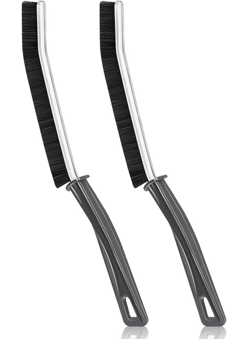 SKYBD Crevice Cleaning Brush, 2024 Multifunctional Gap Cleaning Brush Tool, Bathroom Gap Brush, Grout Cleaner Brush, Hard Bristle Crevice Cleaning Brush (2PCS-Grey) - Image 1