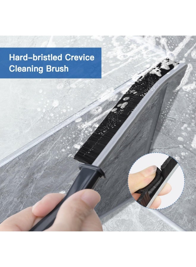 SKYBD Crevice Cleaning Brush, 2024 Multifunctional Gap Cleaning Brush Tool, Bathroom Gap Brush, Grout Cleaner Brush, Hard Bristle Crevice Cleaning Brush (2PCS-Grey) - Image 3