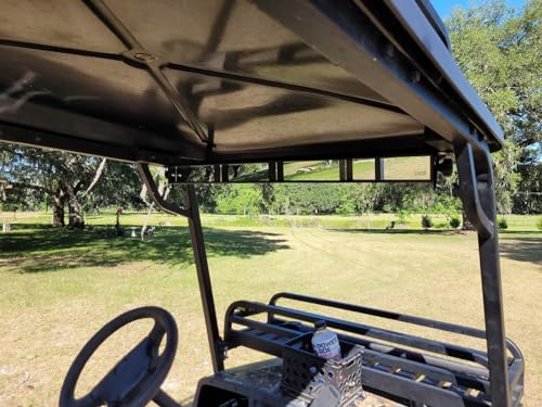 10L0L Universal Golf Cart 4 Panel Mirror Wide Angle Rear View Mirror fit EZGO,Club Car,Yamaha and Other UTV ATV & Truck Van - Image 3