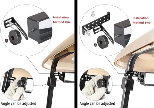 10L0L Universal Golf Cart 4 Panel Mirror Wide Angle Rear View Mirror fit EZGO,Club Car,Yamaha and Other UTV ATV & Truck Van - Image 5