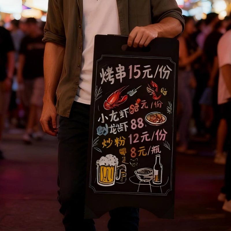 newnewshow A Frame Chalkboard 15x30 Double-Sided Chalk Board Sign Sandwich Menu Board for Shop, Office, Wedding - Image 3