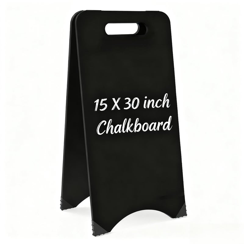 newnewshow A Frame Chalkboard 15x30 Double-Sided Chalk Board Sign Sandwich Menu Board for Shop, Office, Wedding - Image 1