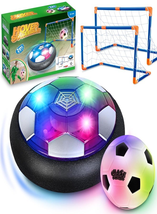 ShyLizard Soccer Ball Toys Game for Kids Age 3 4 5 6 7 8-12, Hover Soccer Ball Set with Hover Soccer Balls, Light-Up Indoor football Balls and 2 Goals, Christmas Birthday Gifts for Boy Girl 3-5 6-8 Year Old - Image 1