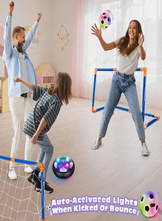 ShyLizard Soccer Ball Toys Game for Kids Age 3 4 5 6 7 8-12, Hover Soccer Ball Set with Hover Soccer Balls, Light-Up Indoor football Balls and 2 Goals, Christmas Birthday Gifts for Boy Girl 3-5 6-8 Year Old - Image 4