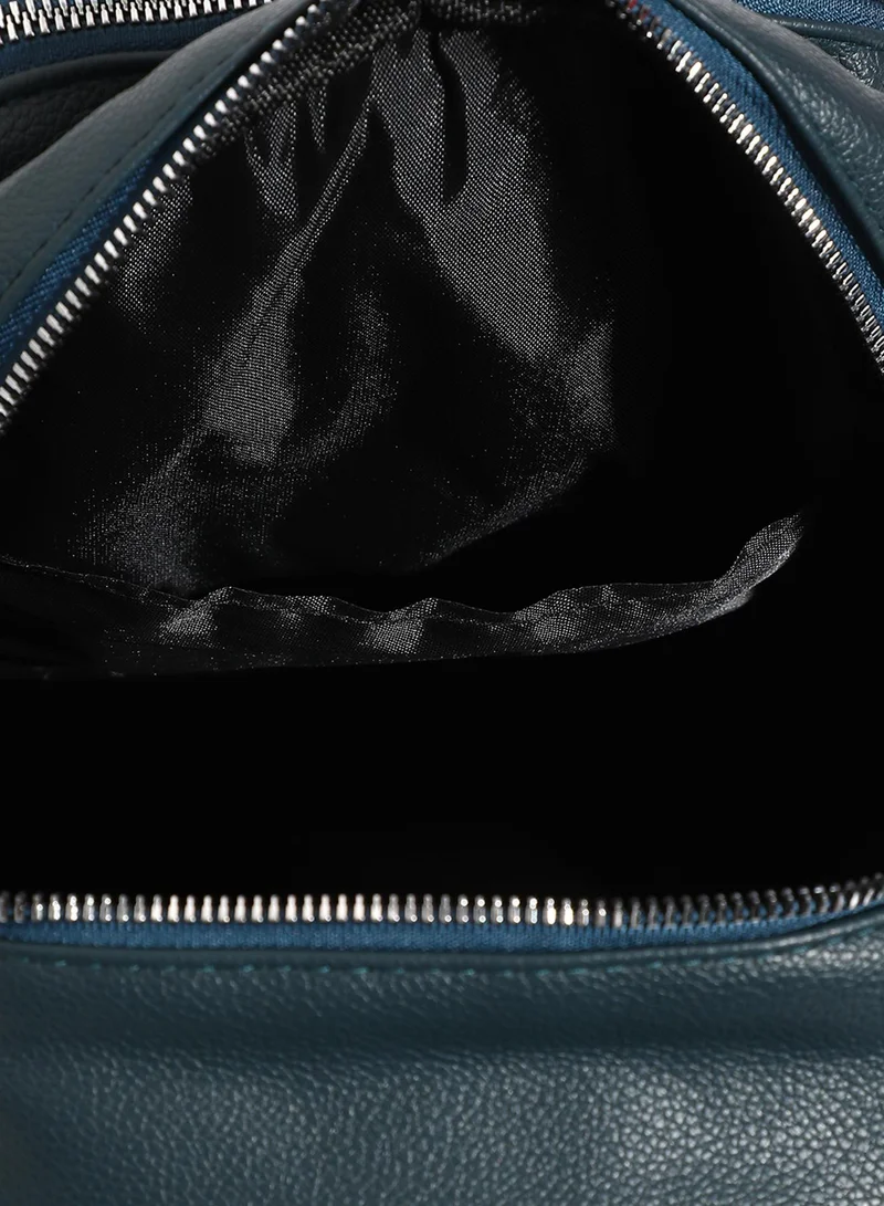Haute Sauce  Zip-Front Curve Mini Backpack - Blue for Women | Best Price UAE