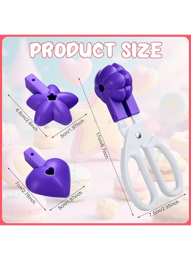 كاست ويف مجموعة قوالب كيك بوب 3 في 1 مع أشكال قلب وزهرة ونجمة، مجموعة قوالب سيليكون غير لاصقة مع مقابض قابلة للإزالة ومضادة للانزلاق للمصاصات والشوكولاتة والحلوى والخبز المنزلي وصنع الحلوى - Image 2