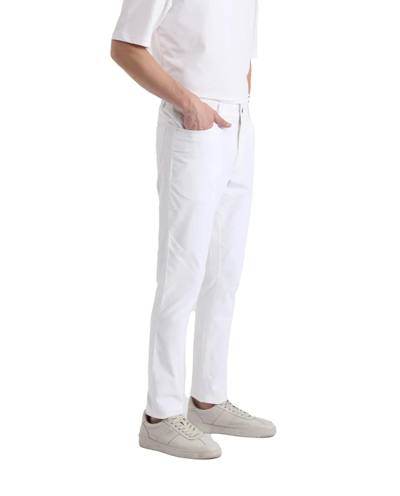 Rare Rabbit Men's Regular Fit Solid Trouser