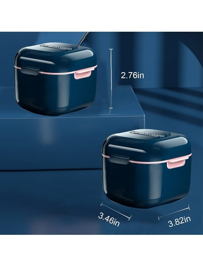 Westwood Soak Box Denture Organizer Invisible Braces Teeth Organizer Cleaning Box  Storage Soaking Container with Strainer Basket - Image 3