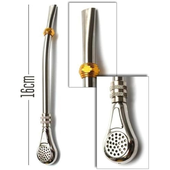 Tealand Durable Stainless Steel Drinking Mat Straw With Removable Filter For Loose Leaf Tea 16 Cm - Image 5