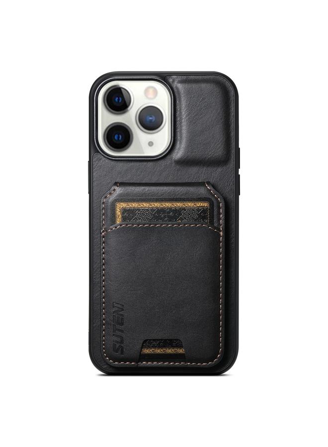 Suteni Case For iPhone 11 Pro Max H02 Leather Wallet Stand Back Phone Case - Image 1