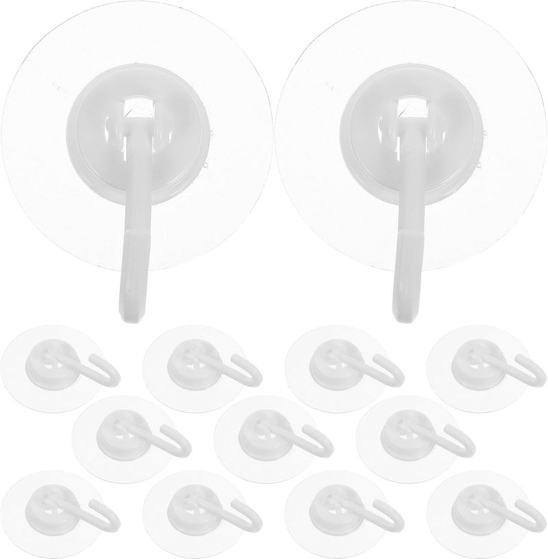 TOYANDONA 30pcs Rotating Self Adhesive Hooks Heavy Duty Strong Stick on Hooks Multi-Purpose for Bathroom Kitchen Wall Hanging No-Trace for Home Organization - Image 1