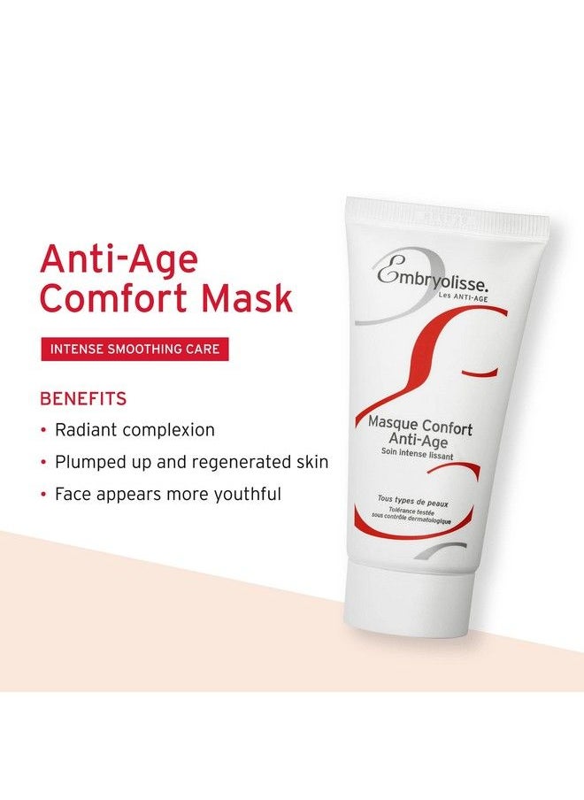 Embryolisse Antiage Comfort Mask 2.03 Fl. Oz. Hyaluronic Acid & Vitamin E Night Face Mask For Women Natural & Organic Anti Wrinkle Cream Paraben Free Lotion  - Image 4