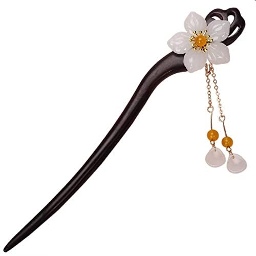 TOP SEWING Wooden Hair Stick for Women Girl 708 Black Ebony Carved Hair Pins for Long Hair Handmand Hair Accessories for Buns Ytangle - Image 2