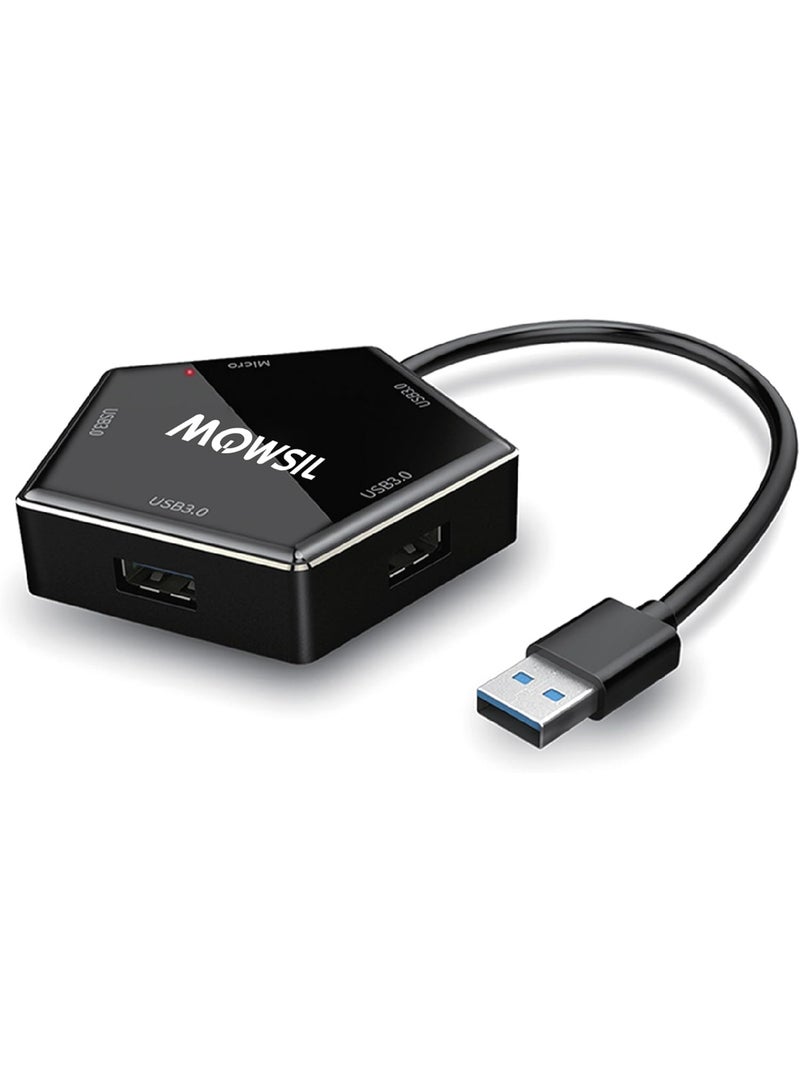Mowsil 4 Port USB Hub,4*USB A 4 Ports - Image 1