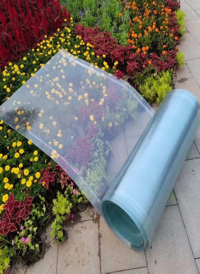 ZOUXIKOU Clear Polycarbonate Roofing Sheet, Plastic UV Resistant Greenhouse Shed Canopy, Transparent Insulation Day Lighting Panels, Easy Cut Covering Panel for Outdoor Gardening (Clear, 6.56ft x3.2ft) - Image 1
