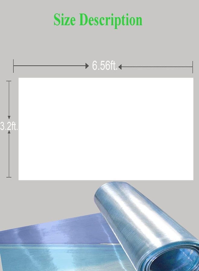 ZOUXIKOU Clear Polycarbonate Roofing Sheet, Plastic UV Resistant Greenhouse Shed Canopy, Transparent Insulation Day Lighting Panels, Easy Cut Covering Panel for Outdoor Gardening (Clear, 6.56ft x3.2ft) - Image 4