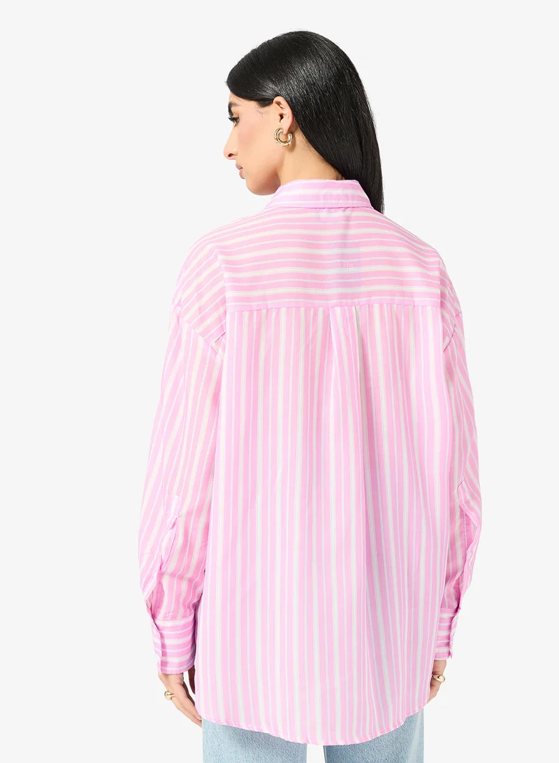 ELLA Striped Button Down Shirt