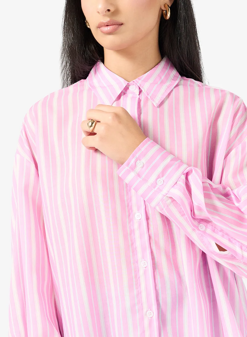 ايلا قميص بأزرار مخططة