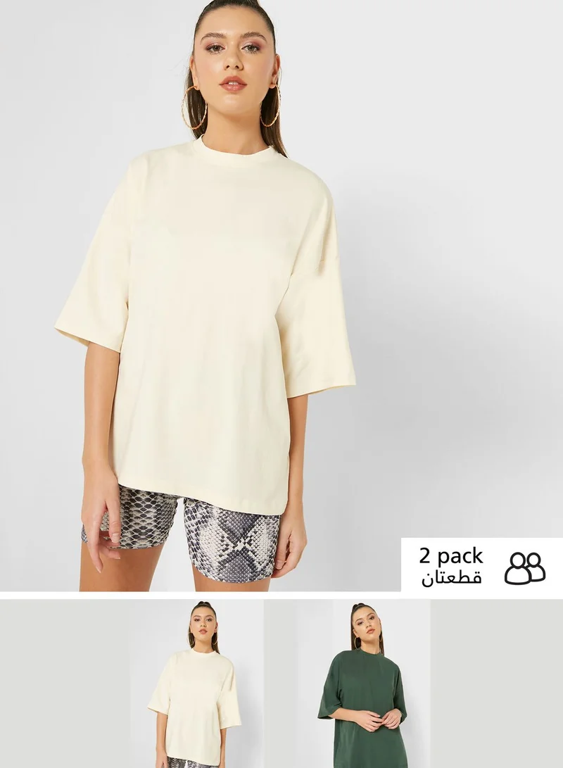 Missguided 2 Pack Oversized T-Shirt