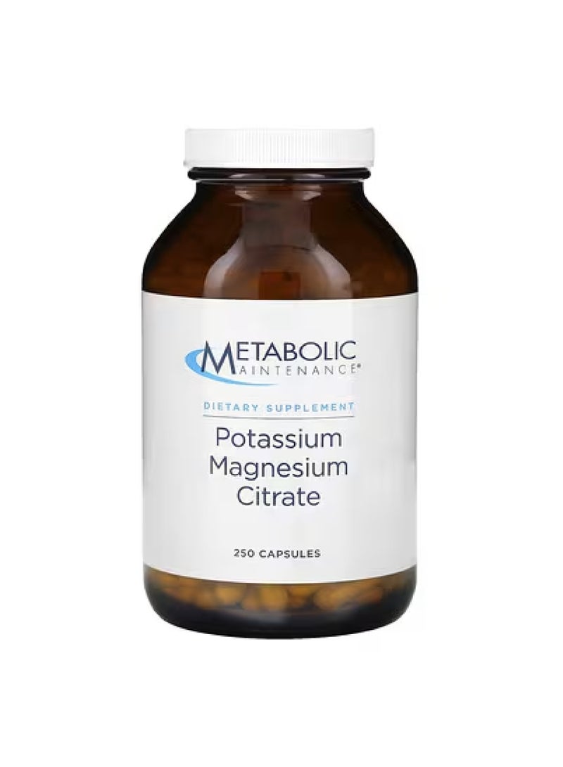 Metabolic Maintenance Potassium Magnesium Citrate, 250 Capsules