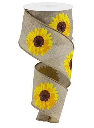Expressions Bold Sunflower On Royal Burlap 