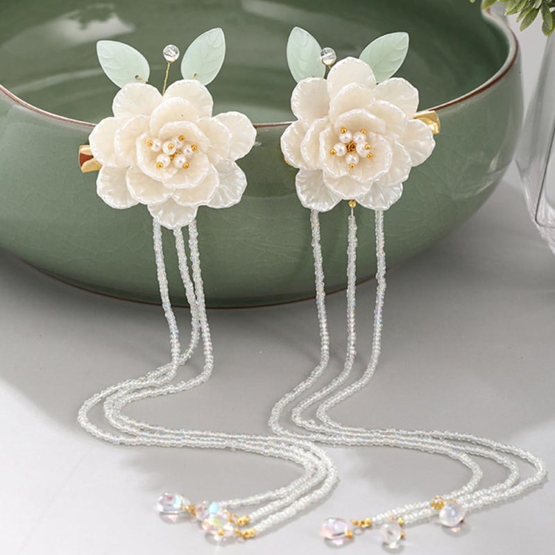 Ancient Style Tassel Hairpins Pair Retro Hanfu Hair Clips Vintage Hair Accessories For Women - Image 5