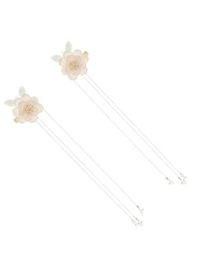 Ancient Style Tassel Hairpins Pair Retro Hanfu Hair Clips Vintage Hair Accessories For Women - Image 1