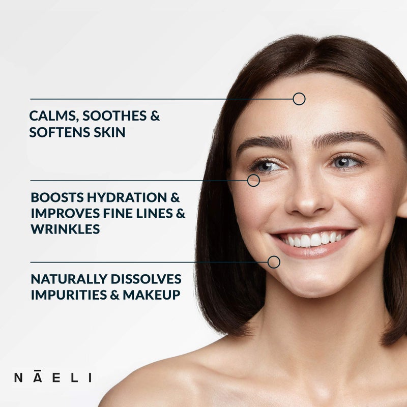 NAELI Gentle Face Cleanser - All Natural Anti Aging Vitamin C Face Wash for Sensitive & Dry Skin with Hyaluronic Acid & Antioxidants - Vegan & Cruelty Free, 4 oz - Image 2