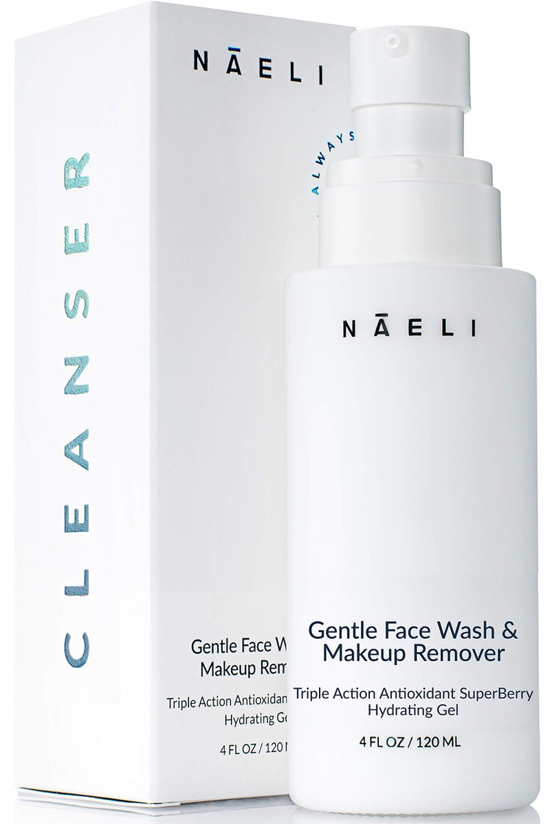 NAELI Gentle Face Cleanser - All Natural Anti Aging Vitamin C Face Wash for Sensitive & Dry Skin with Hyaluronic Acid & Antioxidants - Vegan & Cruelty Free, 4 oz - Image 1