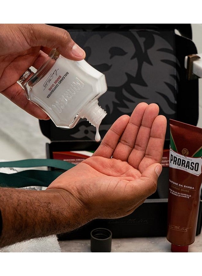 بروراسو مجموعة الحلاقة الثنائية الكلاسيكية المغذية لتركيبة اللحية الخشنة مع أنبوب كريم الحلاقة وبلسم ما بعد الحلاقة - Image 5