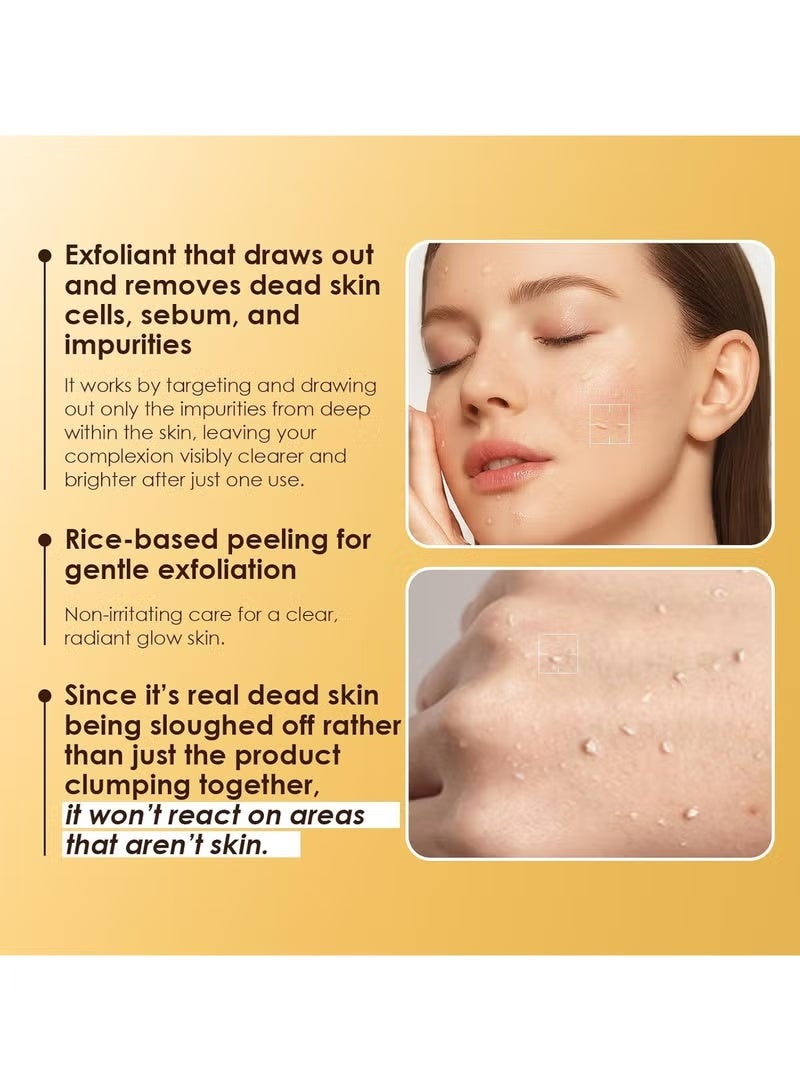 2 Piece Set, Peel Shot Exfoliat Rice Ampoule 80ml and Exfoliat Black Rice Ampoule 80ml，Pores, Blackheads, Sebum Peeling, Exfoliating Care - Image 4