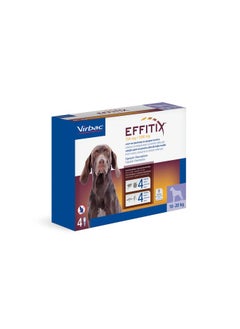 VIRBAC | Effitix Spot On solution For Medium Dog To control infestations of ticks, fleas, mosquitoes and sandflies (10-20 kg) | 1 Doses