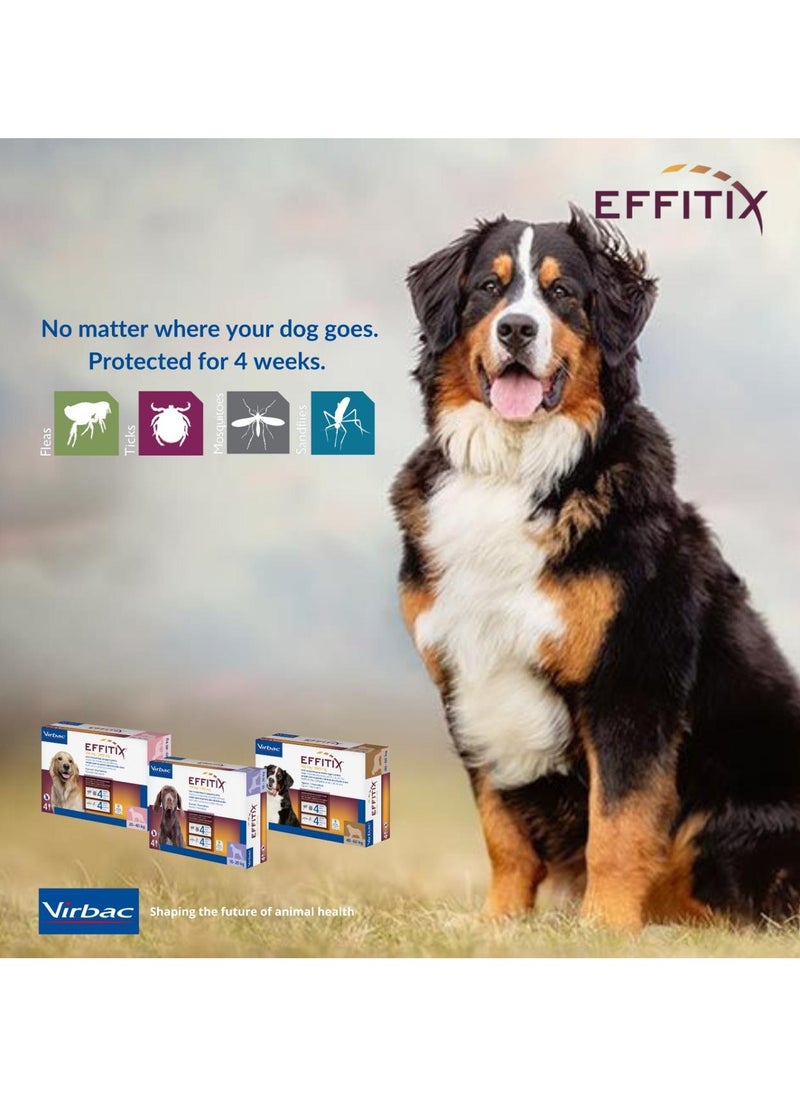 Virbac - VIRBAC | Effitix Spot On solution For Medium Dog To control infestations of ticks, fleas, mosquitoes and sandflies (10-20 kg) | 1 Doses - Image 1