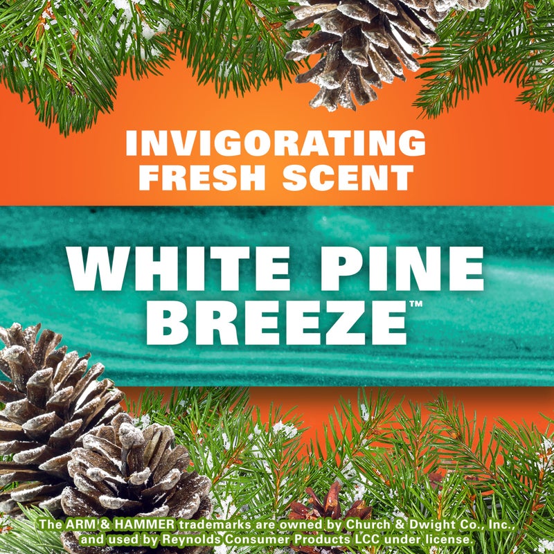 Hefty Ultra Strong 30 Gallon Trash Bags, Large Trash Bags 30 Gallon Size, Multipurpose, Break Resistant Drawstring Closure, Resists Leaks, Punctures, and Tears, Black, White Pine Breeze Scent, 50 Bags - Image 3