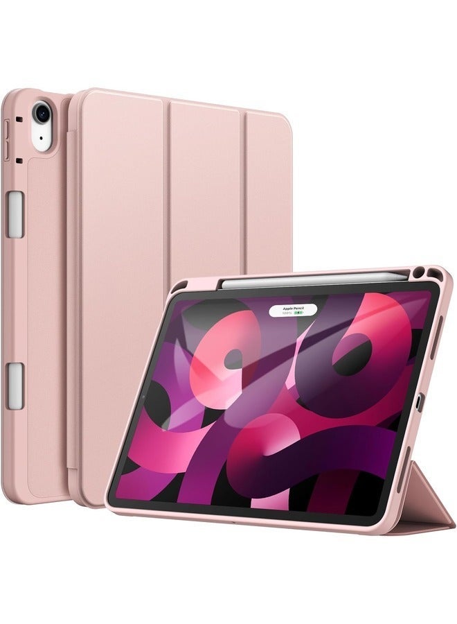 Raxoom Pink Trifold Smart Cover for iPad Air 13 Inch (M2) 2024 â€“ Auto Wake/Sleep, Pencil Holder, and TPU Back - Image 1