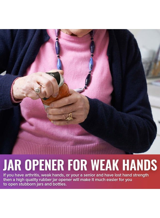 JAR HEADS Rubber Opener Grippers - Set of 5 Thick Multi Purpose Gripper Pads Made in The USA - Open s and Bottles Easy - Great for Weak or Arthritic Hands - Image 3