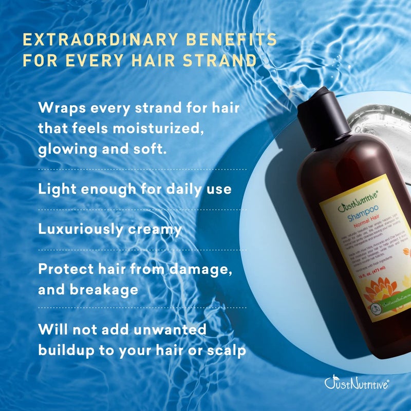 Just Nutritive Normal Hair Shampoo | Best Shampoo for Normal Hair Types | Leaves Hair Fresh & Great - Image 4