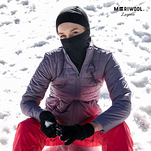 MERIWOOL Ski Mask for Kids 100% Merino Wool Balaclava Winter Face Snow Mask - Image 5