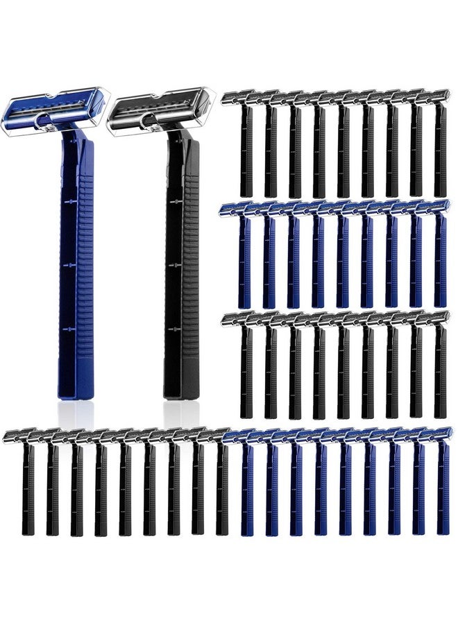 Chumia - 30 Pieces Disposable Razors Bulk Individually Wrapped Disposable Safety Razor Twin Blade Razors With Clear Safety Cap For Travel Hotels Motels Beauty Salons Homes - Image 1