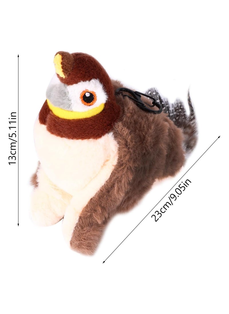 Generic - Interactive Flying Bird Toy for Cats – Rechargeable with Realistic Flapping Wings & Chirping – Catnip Auto-Play Touch-Activated Toy for Indoor Cats - Image 1